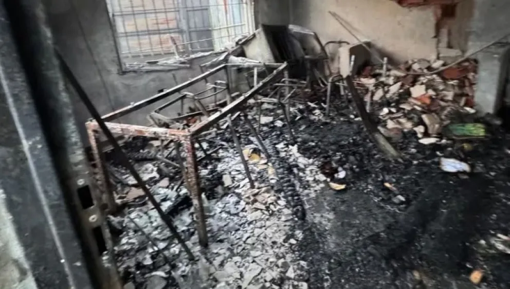 Un delincuente robó e incendió un hogar de niños