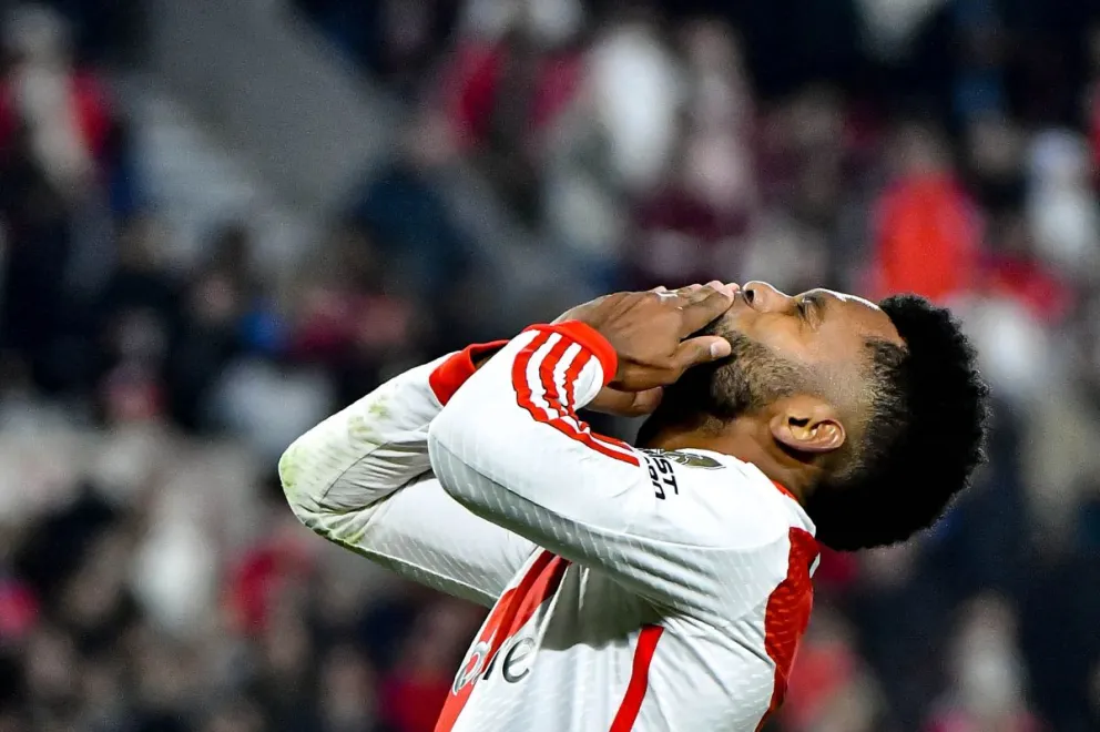 Con dos goles de Borja, River Plate venció a Deportivo Táchira y es el mejor de la fase de grupos 