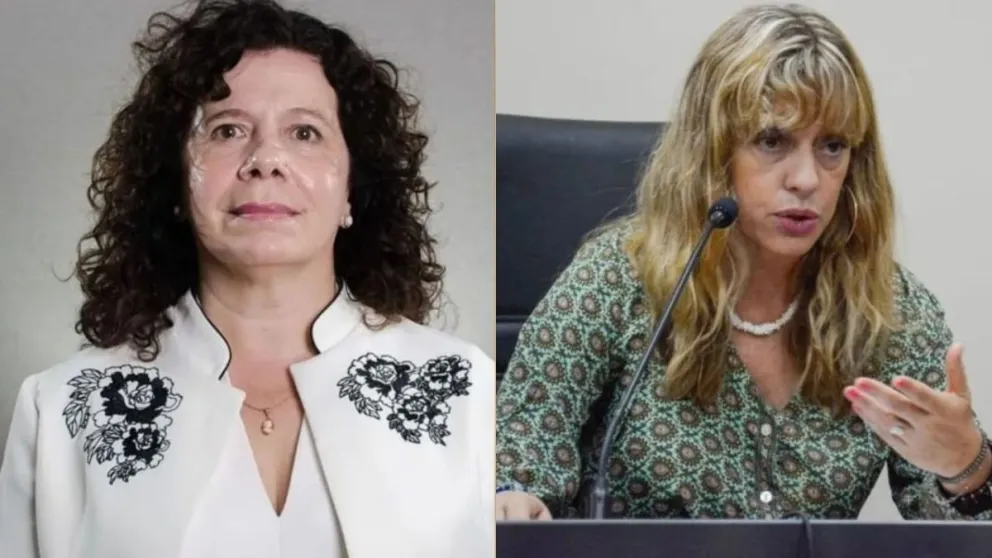 Competencia. La jueza Adriana Tettamanti (izquierda) competirá con el oficialismo en el Colegio de Magistrados, que representa Ana Lía Larrea, quien va por la reelección.