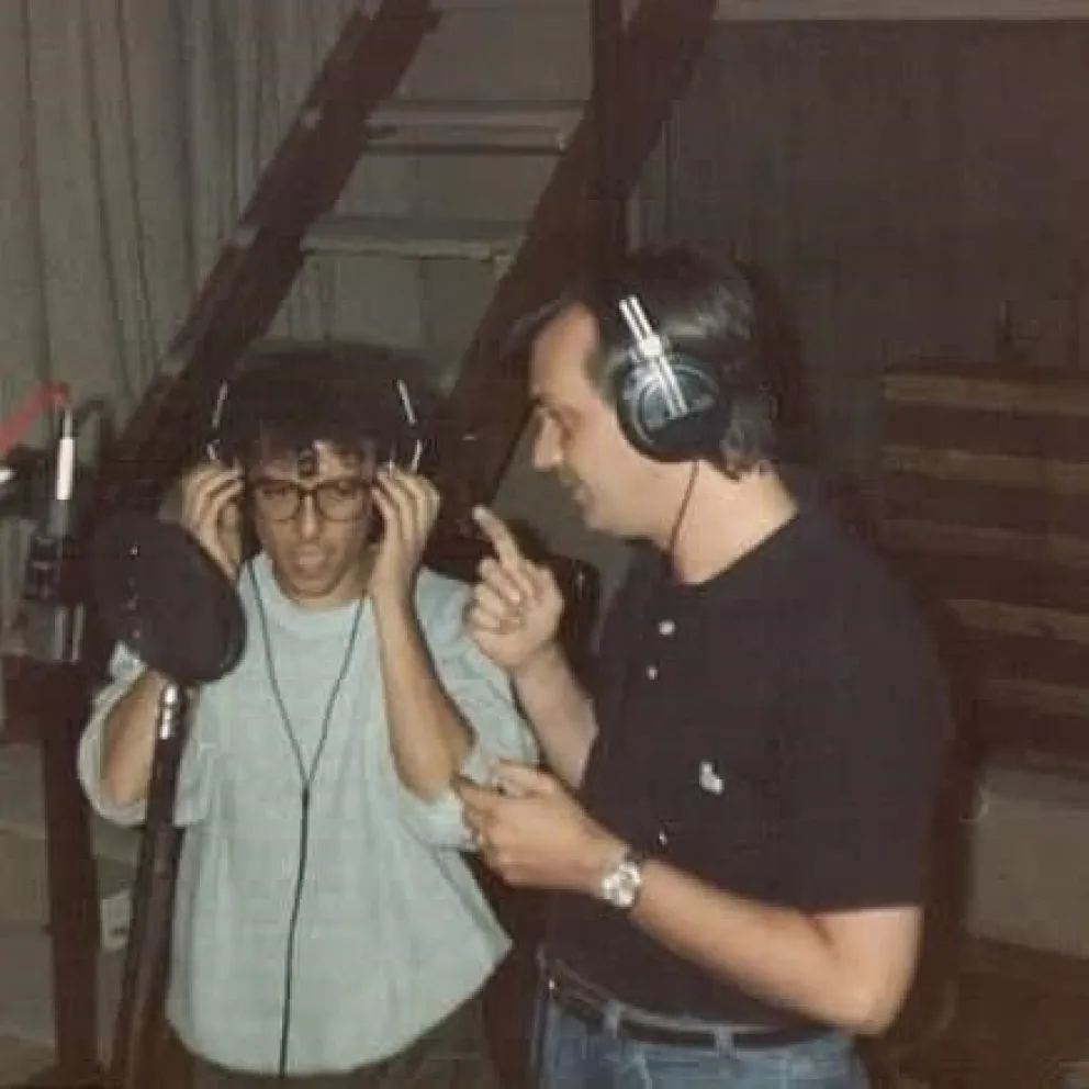 Luis Hernández (La Gente) junto a David Lebón. Fuente: San Juan Rock.