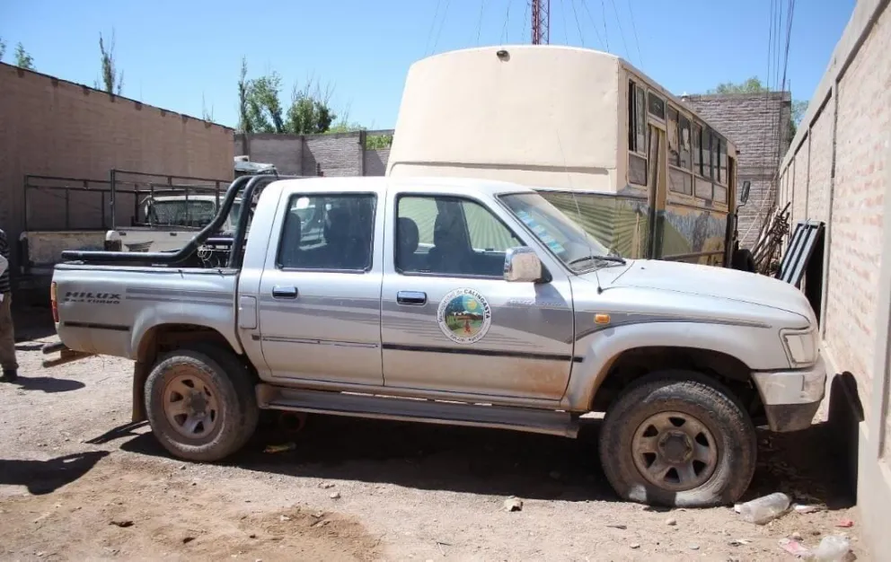 Una de las movilidades que no funcionan, denunciadas por el intendente de Calingasta Sebastián Carbajal.