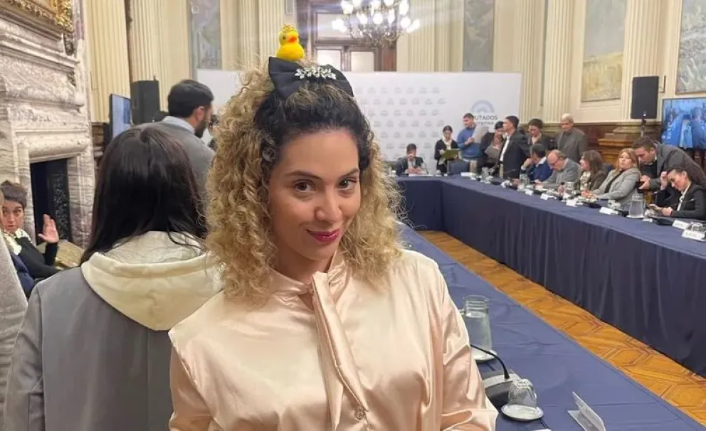 Polémica. La diputada que representa a Mendoza, pero nacida en San Juan, Lourdes Arrieta.