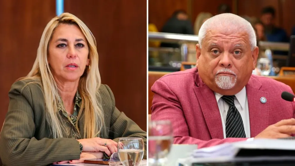 Enfrentamiento. La oficialista Marcela Quiroga cuestionó duramente, en una reunión de comisión, al opositor Horacio Quiroga, quien había equiparado al gobernador con un dictador en una sesión. El diputado hizo un planteo ante el destrato.