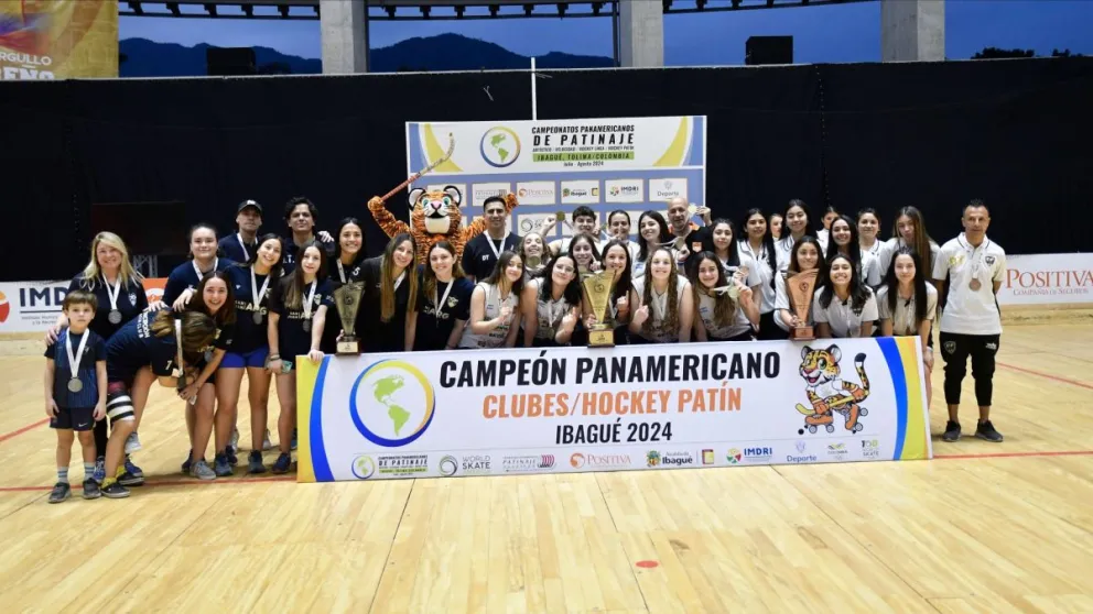 Histórico. Aberastain sumó el título más importante de su historia en el hockey sobre patines femenino con el Panamericano en Ibagué.