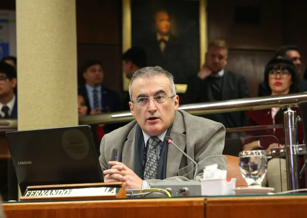 Referente. Patinella es el único diputado liberal que pudo meter el espacio en las elecciones provinciales del año pasado. El legislador dijo que la banca representa al Estado nacional.