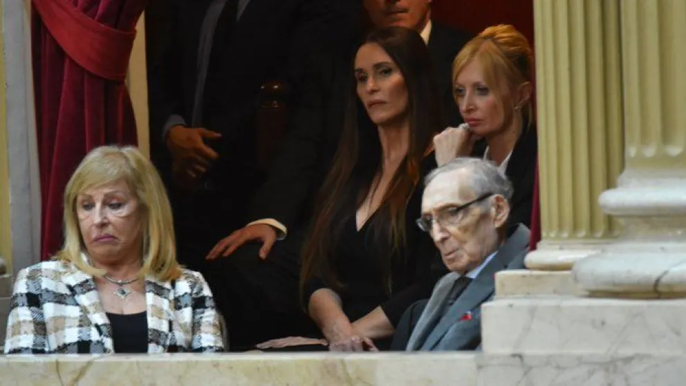 Presente. Amalia González estuvo en uno de los palcos del recinto del Congreso de la Nación, durante el discurso de Javier Milei el domingo.
