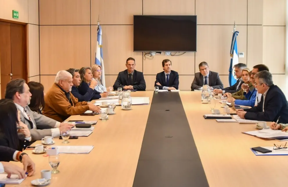 La comisión de Legislación y Asuntos Constitucionales, más la de Hacienda y Presupuesto, debatieron la ley de blaqueo de capitales. En el debate estuvieron presentes el titular de Rentas, Marco Roca, y el Asesor Letrado Adjunto de Gobierno, Facundo Rojas 