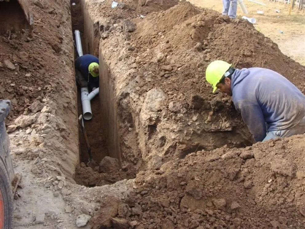 Obras en cuestión son las del Cerrillo Barboza, el colector Médano y las redes colectoras de Rawson.
