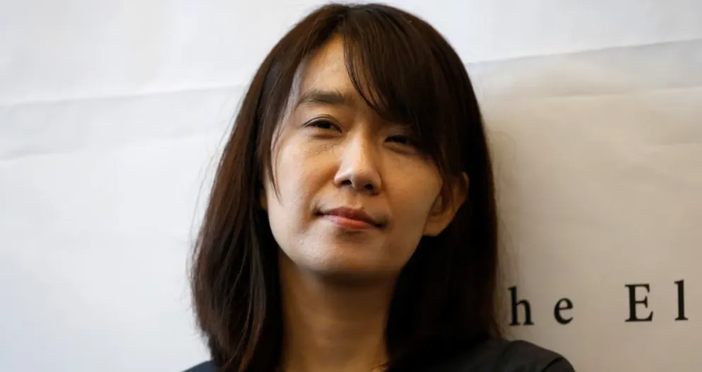 La escritora surcoreana Hang Kan, galardonada con el Premio Nobel de Literatura 2023.