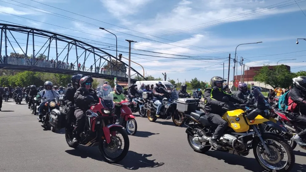 Comenzó la rodada moto turística: una aventura sobre ruedas en San Juan