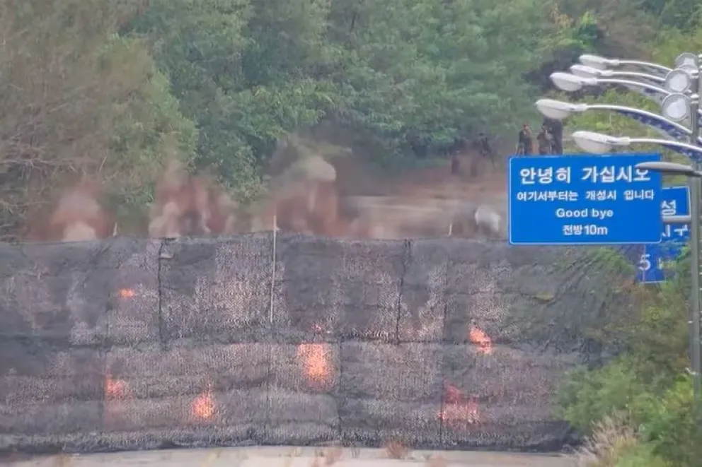 Corea del Norte dinamitó rutas y líneas de ferrocarril que conectaban con el Sur