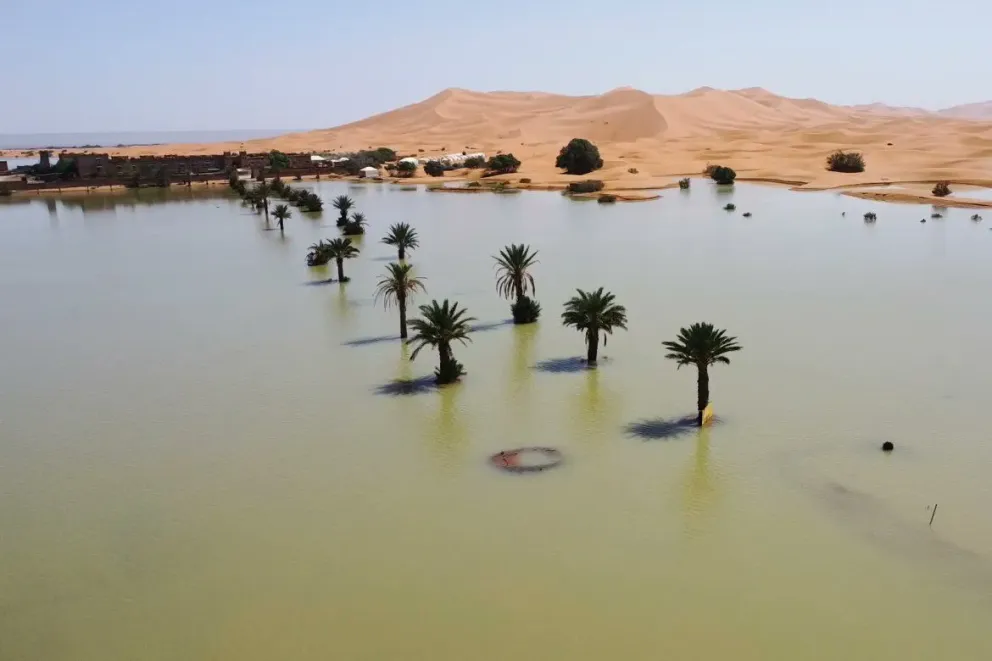 El desierto del Sahara se inundó por primera vez en años
