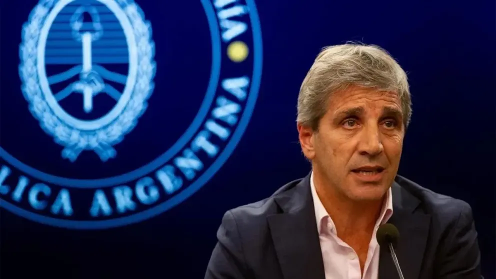Luis Caputo ante empresarios.