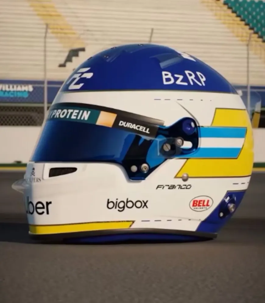 Franco Colapinto rindió tributo a un ícono del automovilismo argentino en los GP de México y Brasil.