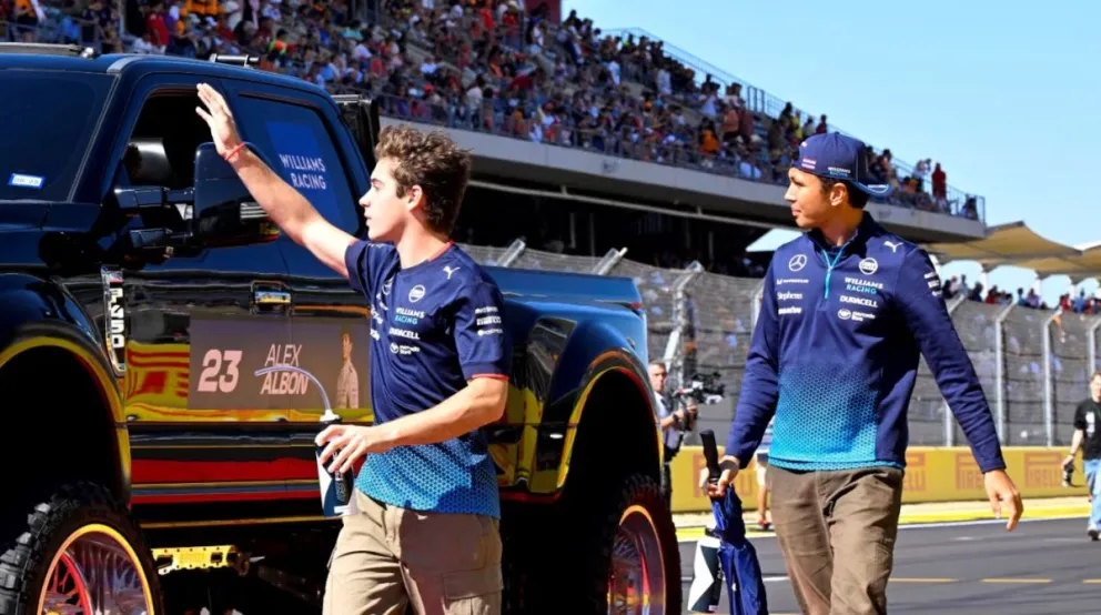 Colapinto se prepara para el GP de las Vegas, una carrera que será trasmitida de madrugada 