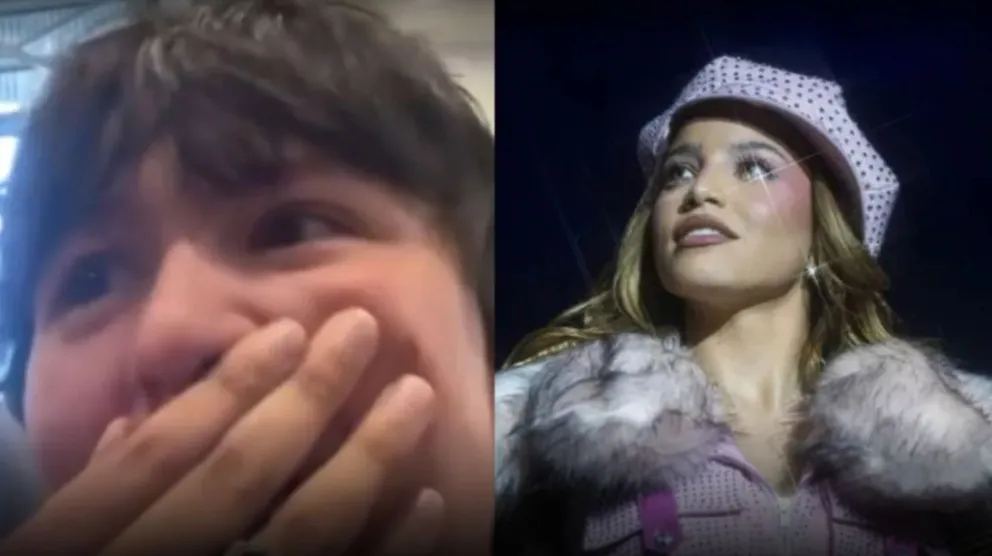 Emilia sorprendió a un fan y le regaló una entrada para su show.