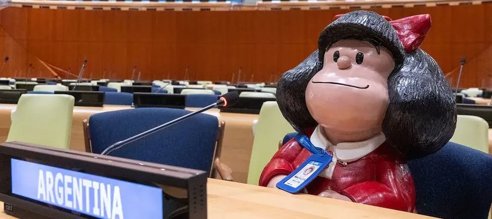 Mafalda cumplió el sueño de ser intérprete en la ONU y también fue presentadora en los Emmy Internacional