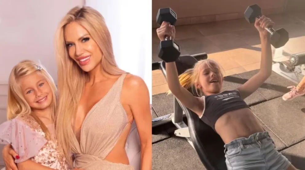A través de su cuenta de Instagram, Luciana Salazar mostró el entrenamiento de su hija Matilda en el gimnasio
