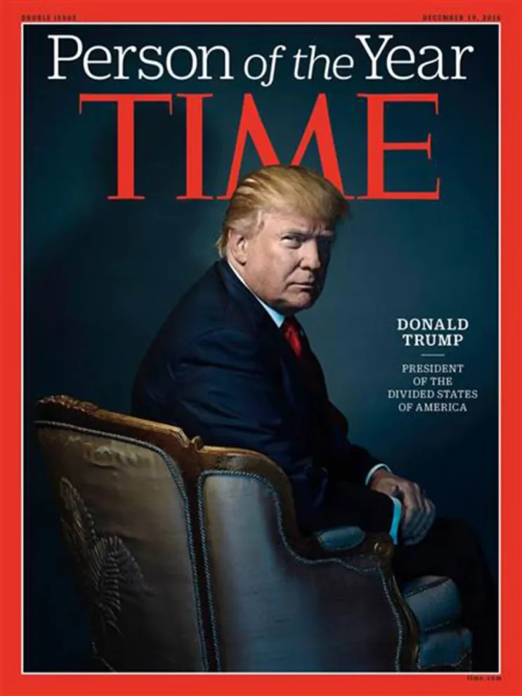 La revista Time nombró a Donald Trump como "Persona del Año" por segunda vez. 