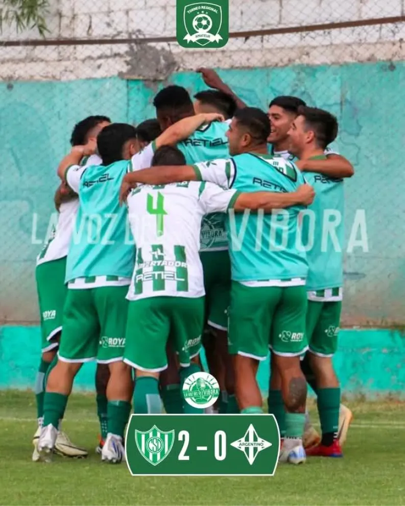 Sportivo Desamparados le ganó a Atlético Argentino de Mendoza por 2 a 0 .