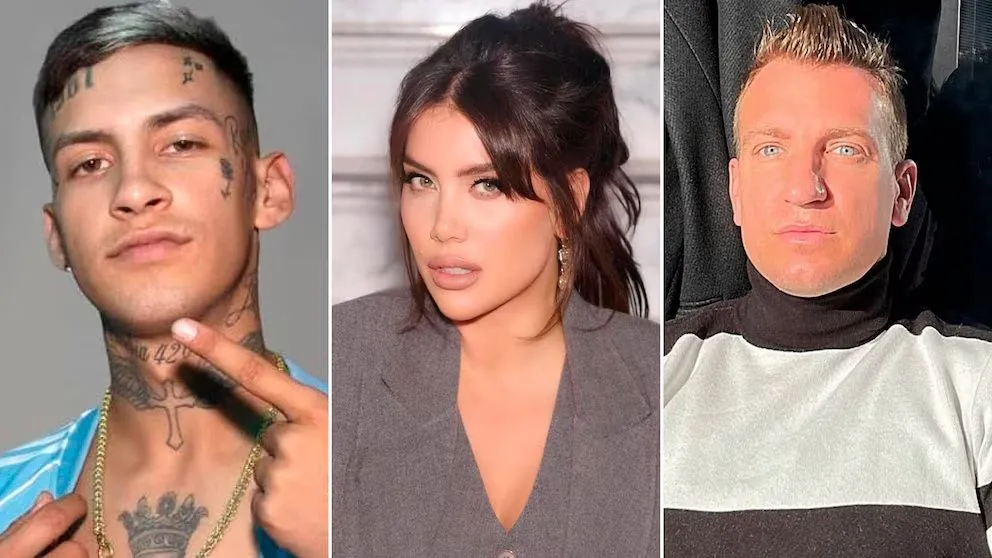 Wanda Nara compartió una llamativa foto junto a L-Gante y Maxi López antes de volver al país