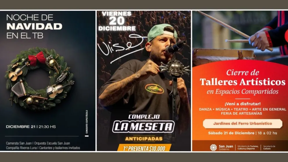 Fin de semana cultural en San Juan: Talleres, artistas locales y música navideña. 