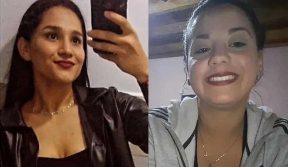 A la izquierda Agustina Caro, la víctima del femicidio en Chaco. A la derecha Celeste Luna, la víctima del femicidio en San Juan 