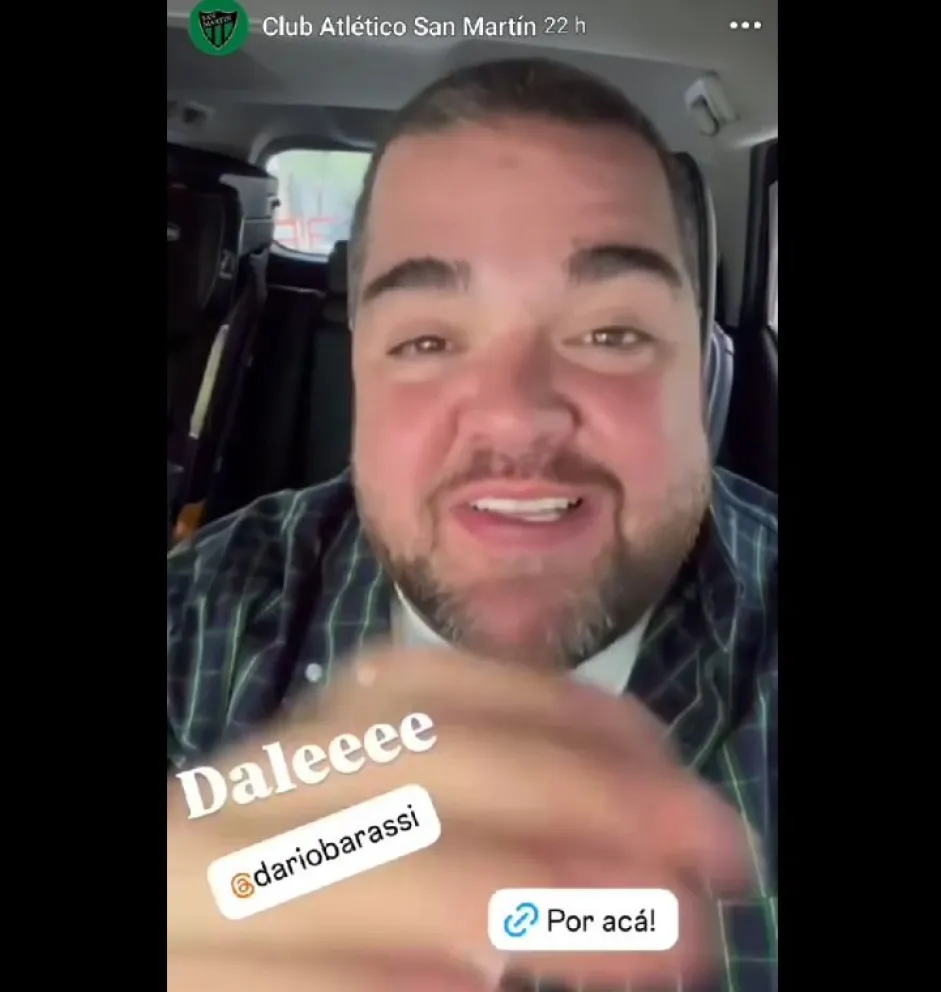 Darío Barassi dejó un mensaje para los hinchas Verdinegros.