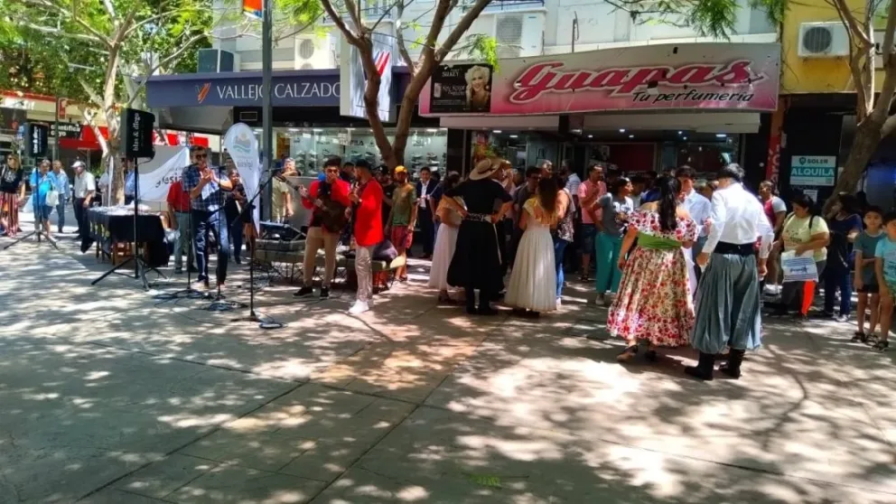 Con un gran despliegue en la peatonal, se presentó la 37ª edición de la fiesta de la Semilla y la Manzana