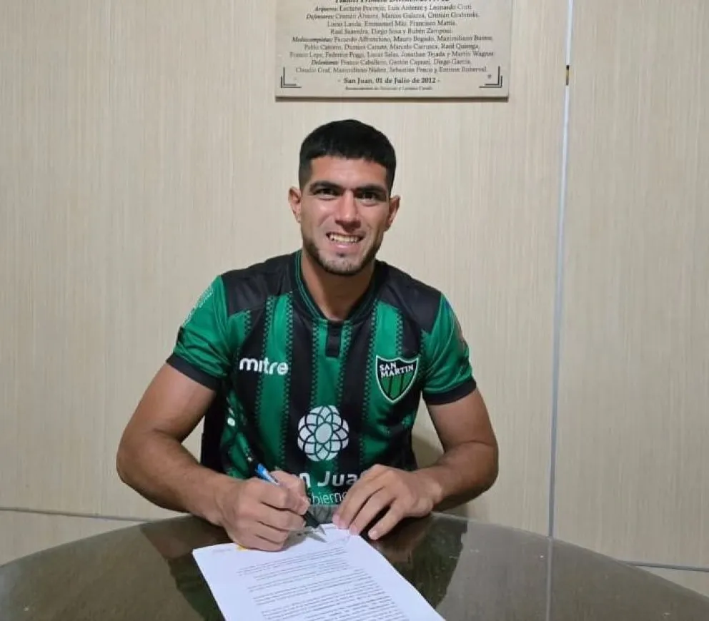 San Martín presentó a Hernán Lópes como nuevo refuerzo