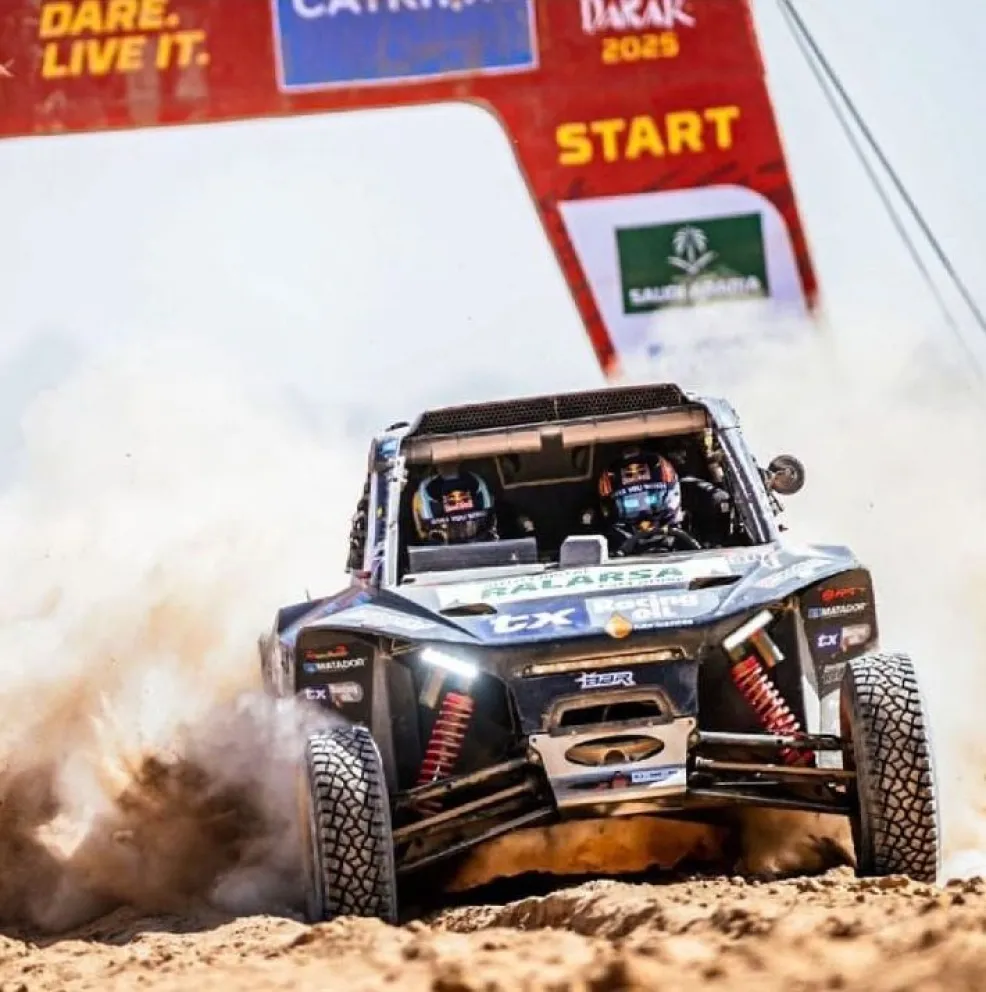 El sanjuanino Lisandro Sisterna se mantiene firme en el top 5 del Dakar tras finalizar la etapa 4