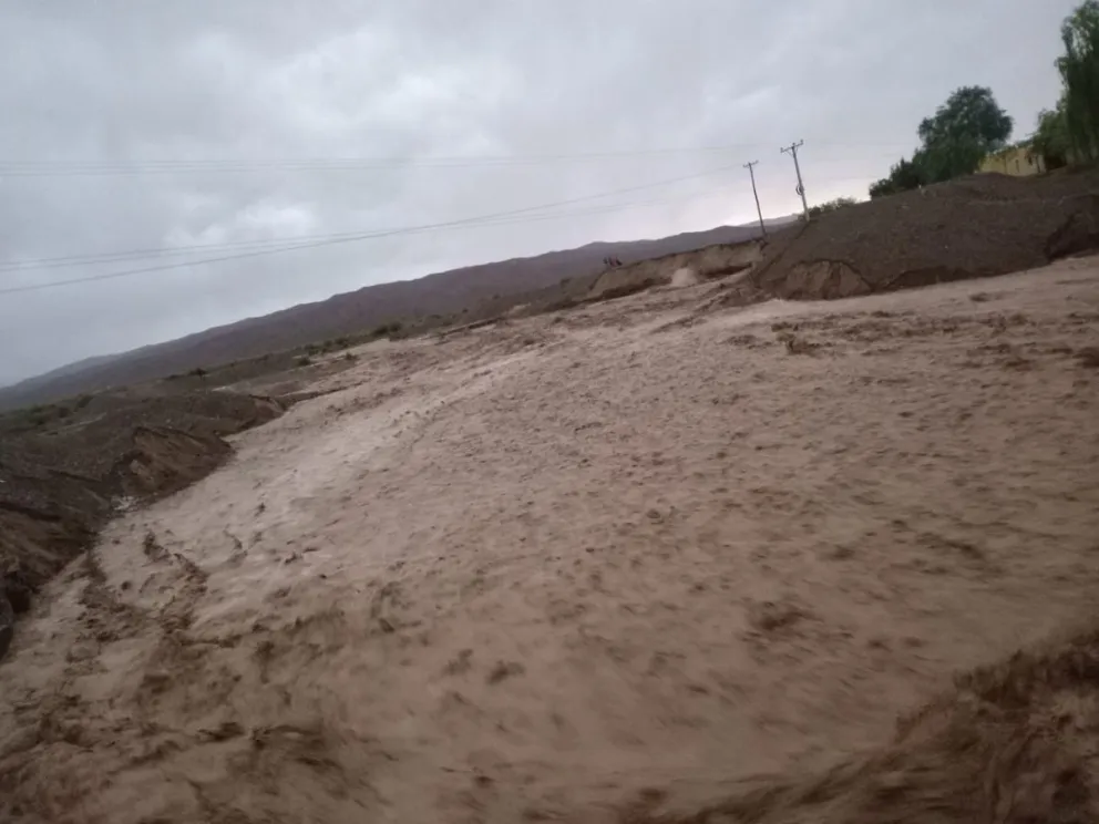 Así se encuentra la Ruta 149 en Calingasta. Foto: Vialidad Nacional.