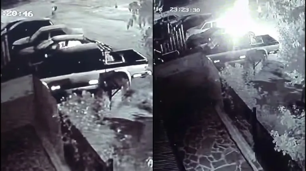 Buscan a encapuchados que quemaron autos y pastizales.