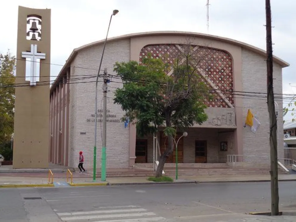 Epicentro. En las escalinatas de la Iglesia Nuestra Señora de Desamparados se hará el acto de bendición este jueves.