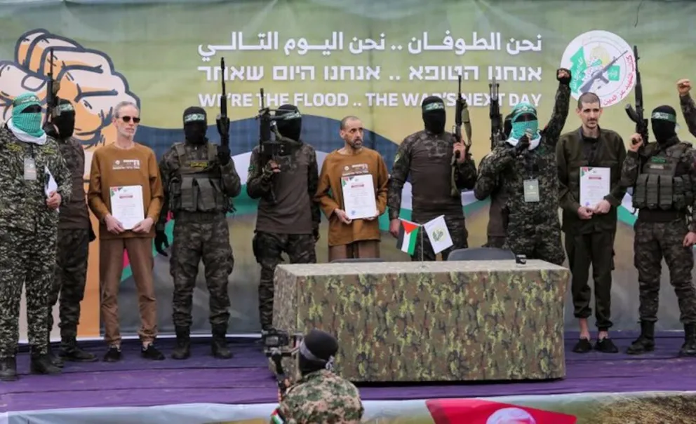 Israel confirmó que Hamas entregará este jueves a seis rehenes vivos y cuatro muertos en Gaza