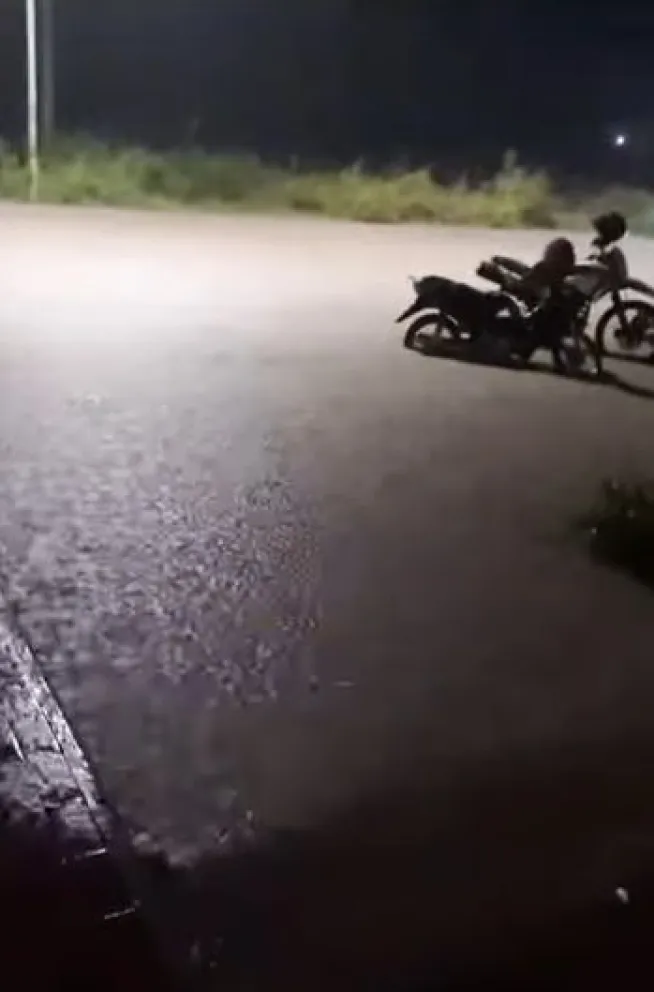 Calles del departamento terminaron inundadas.