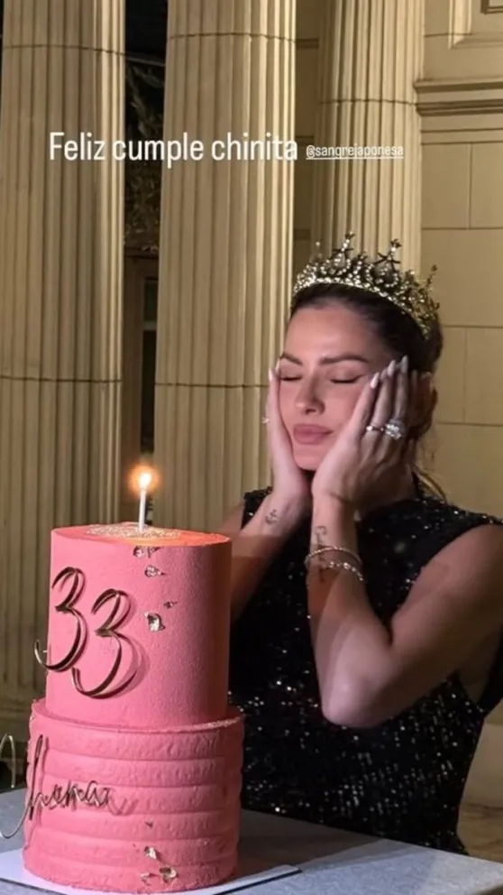 La China Suárez celebró su cumpleaños con una majestuosa fiesta. 