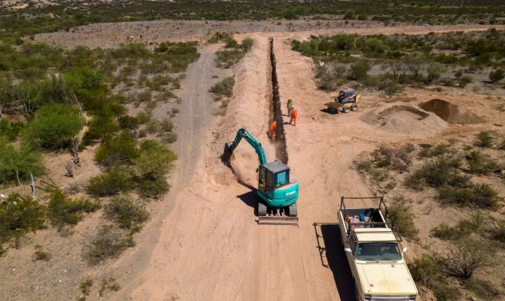 Lista. La obra que se realizó para el suministro de agua potable en Vallecito.