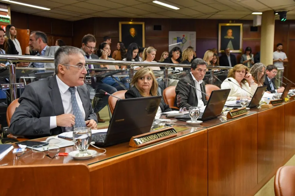 Reparto- El libertario Fernando Patinella no sólo criticó a los peronistas por el proyecto de repudio sino, también, a los diputados oficialistas por su abstención.