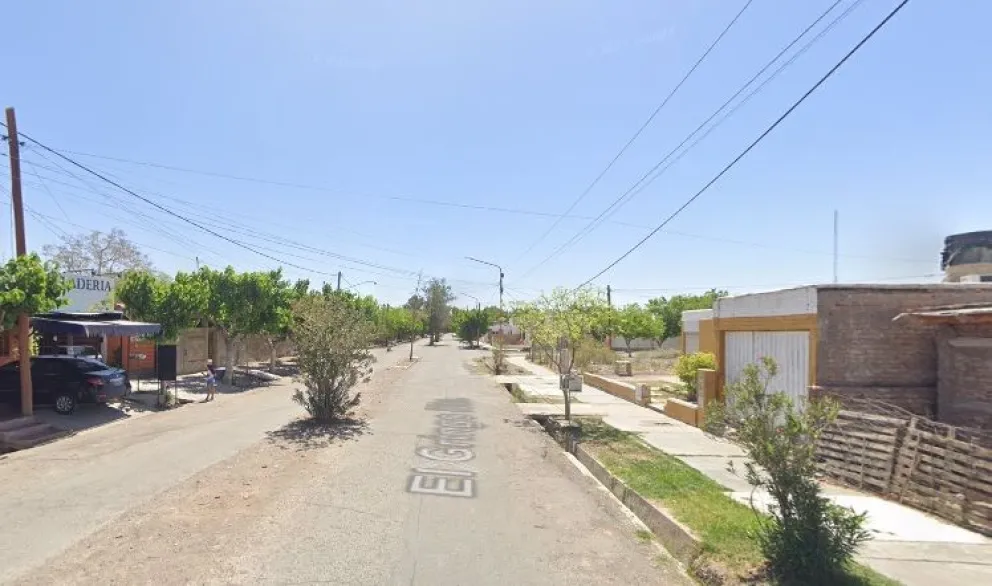 Barrio Los Pinos, lugar del hecho. 