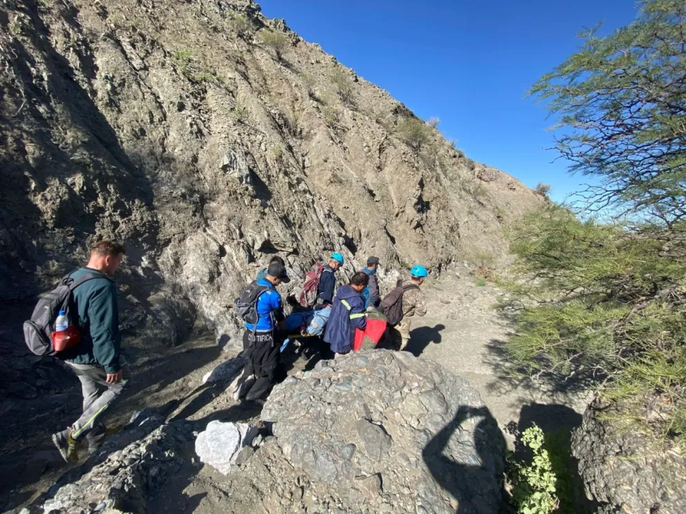 Imágenes de las tareas de rescate del cuerpo de Silvano Ávila.