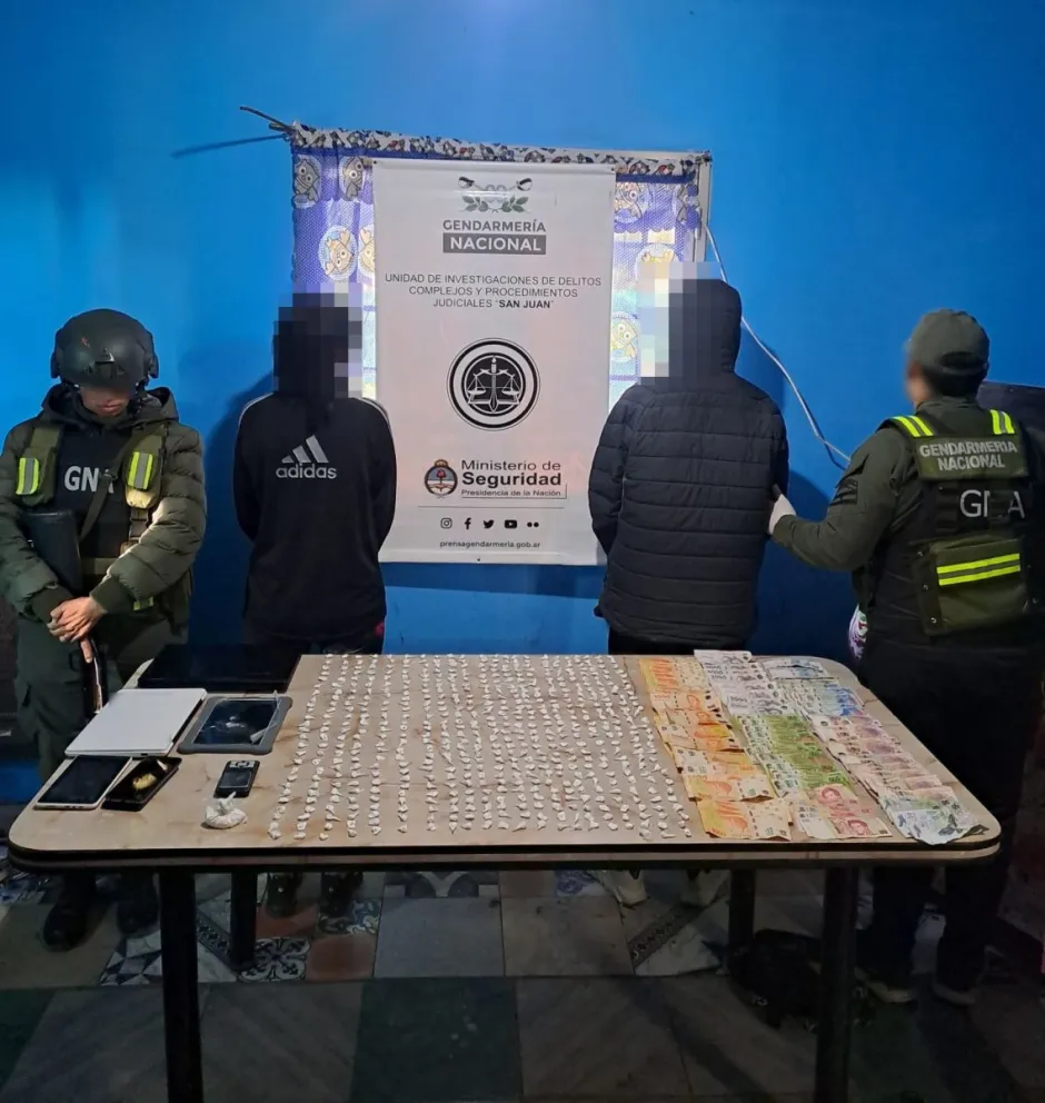 La pareja fue detenida en Pocito.