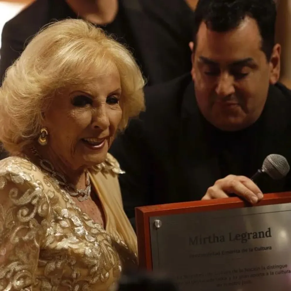 Mirtha Legrand recibió un homenaje como Personalidad destacada de la cultura. 
