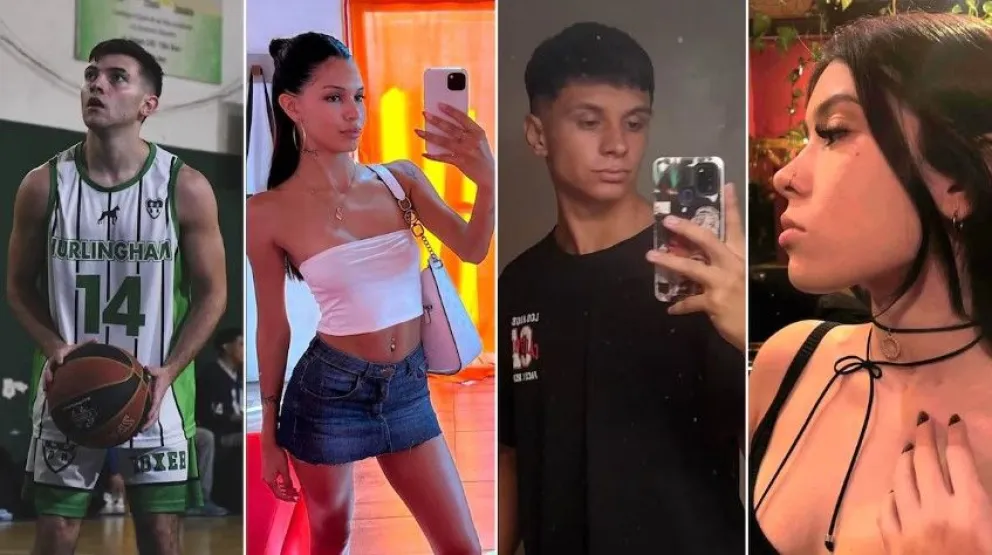 Fallecidos. Cuatro de las cinco v&iacute;ctimas fatales del siniestro.