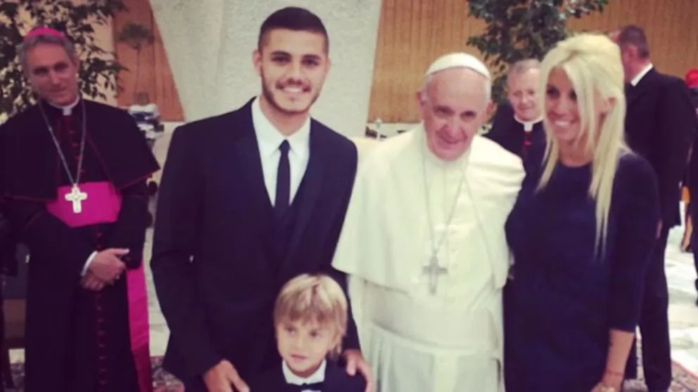 Wanda Nara recordó al papa Francisco en sus redes. 