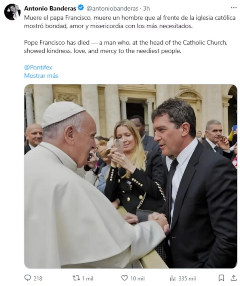Personalidades públicas de todo el mundo recordaron al papa Francisco. 