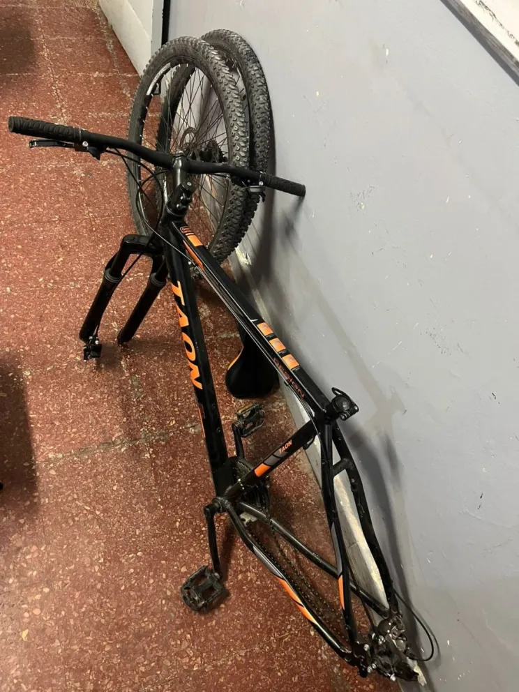 Atraparon a un ladrón que robó una bicicleta en una carnicería.