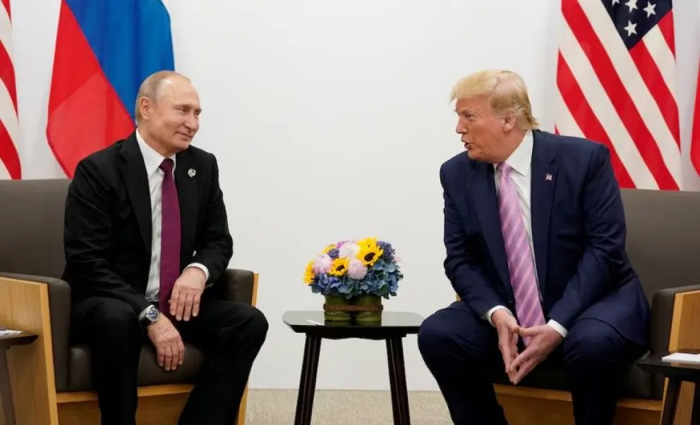 Negociaciones. Vladimir Putin y Donald Trump.