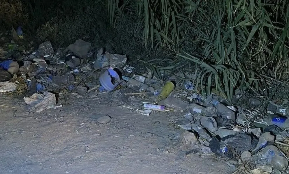 Hallazgo. El basural en Caucete, donde el pasado domingo se encontró el cuerpito muerto del bebé recién nacido.