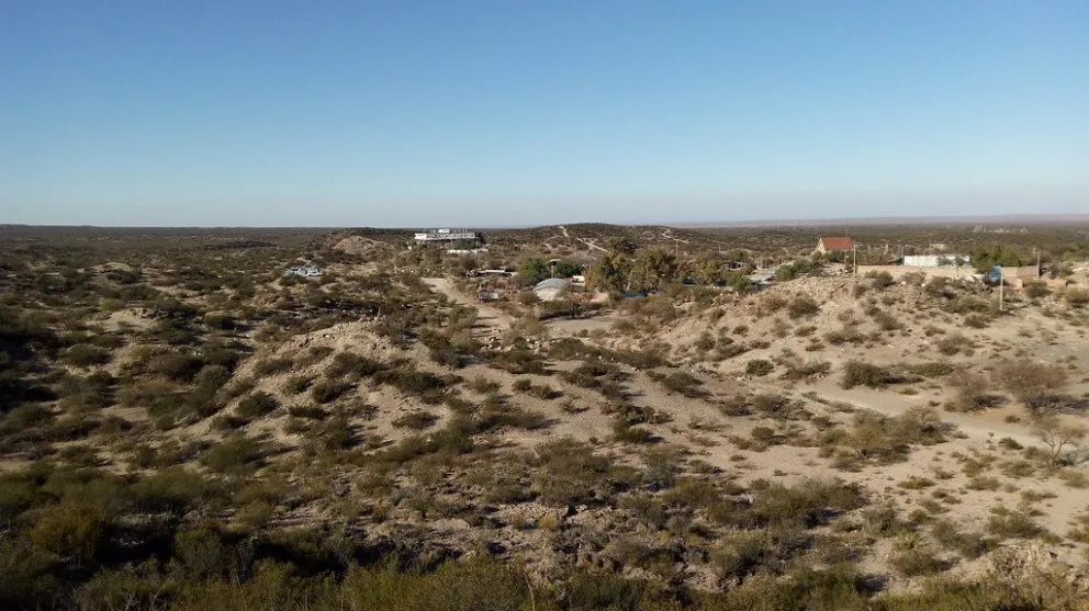 Complicada. La zona de búsqueda de los enduristas, en cercanías de la Difunta Correa.